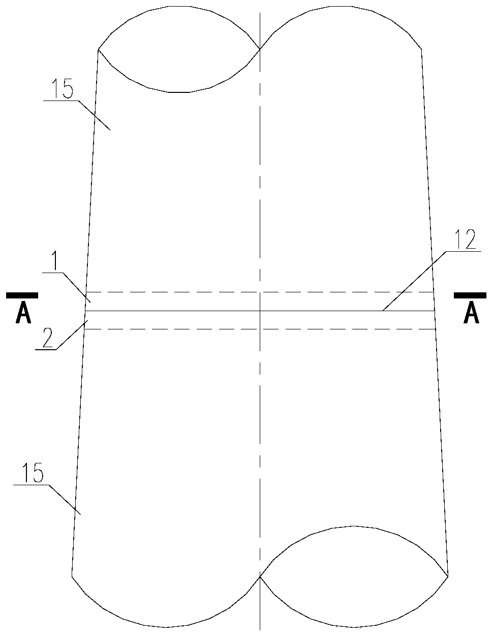 Reverse balance flange connecting joint and manufacturing method and application thereof