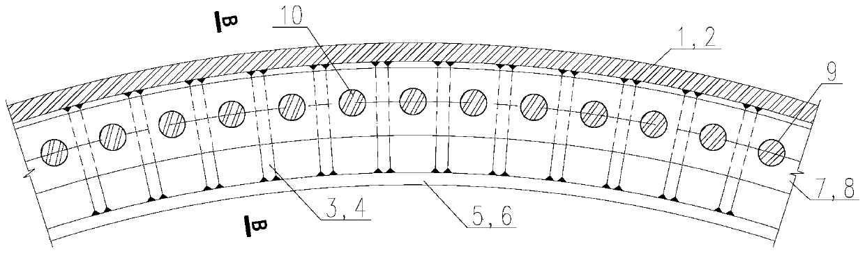 Reverse balance flange connecting joint and manufacturing method and application thereof