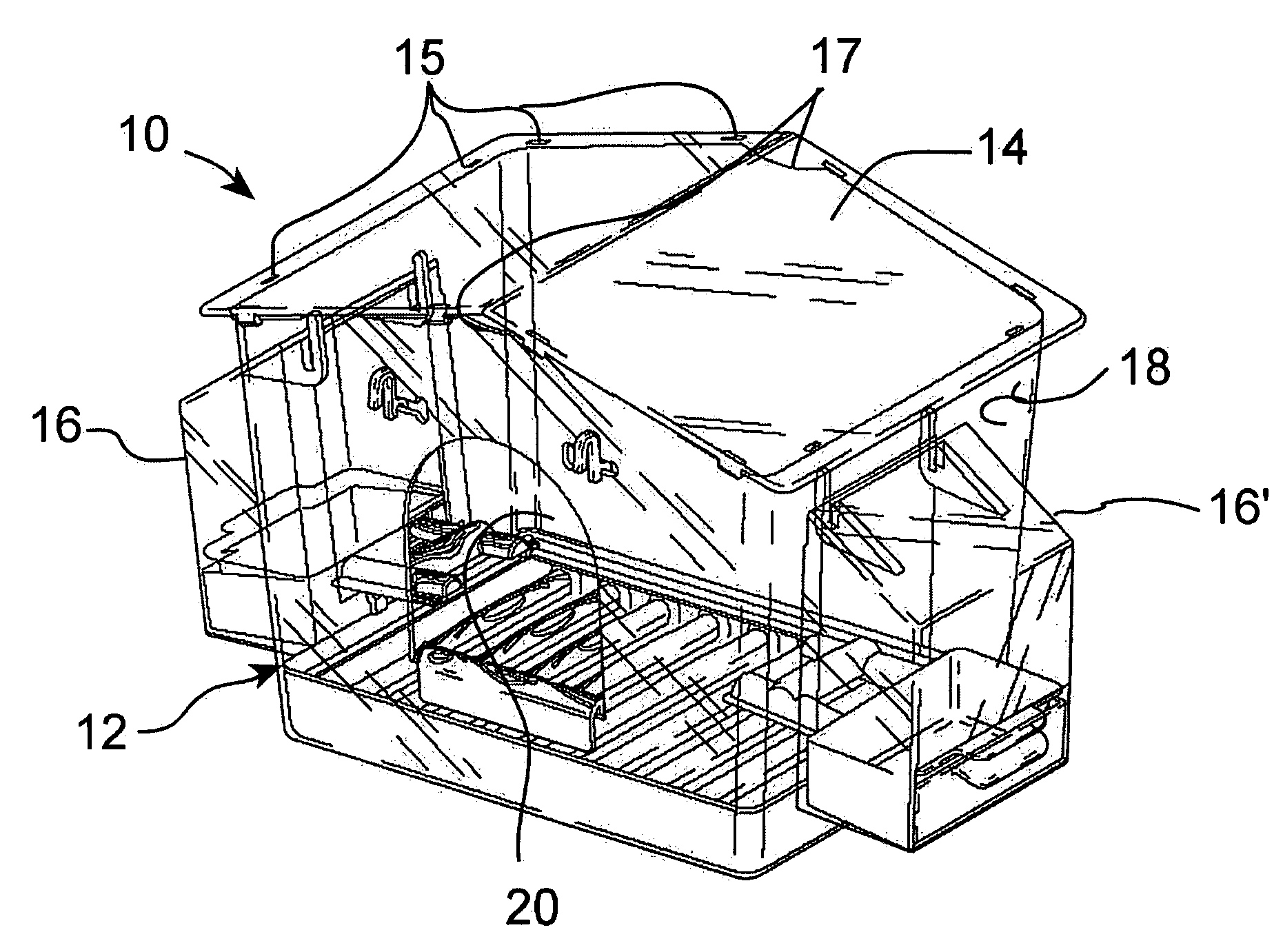 Removable bird cage cantina