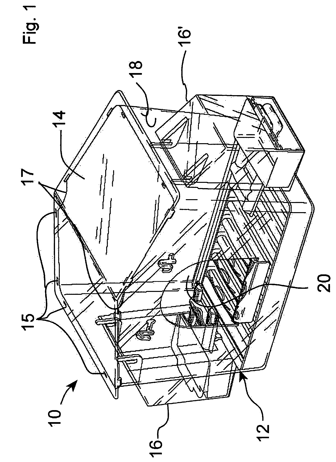 Removable bird cage cantina