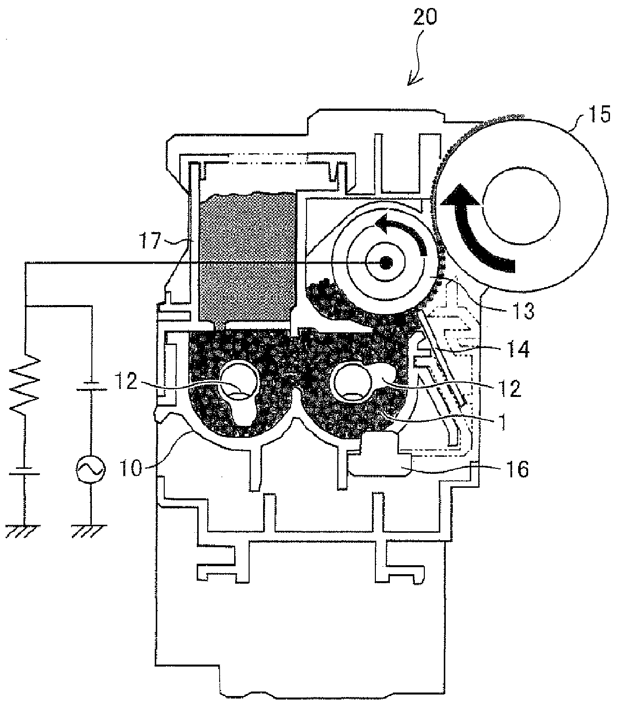 Carrier, developer, development device, image forming apparatus and image forming method