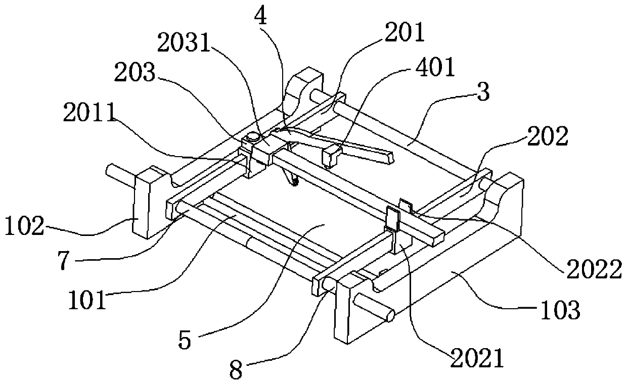 Floor tile cutting device and cutting method