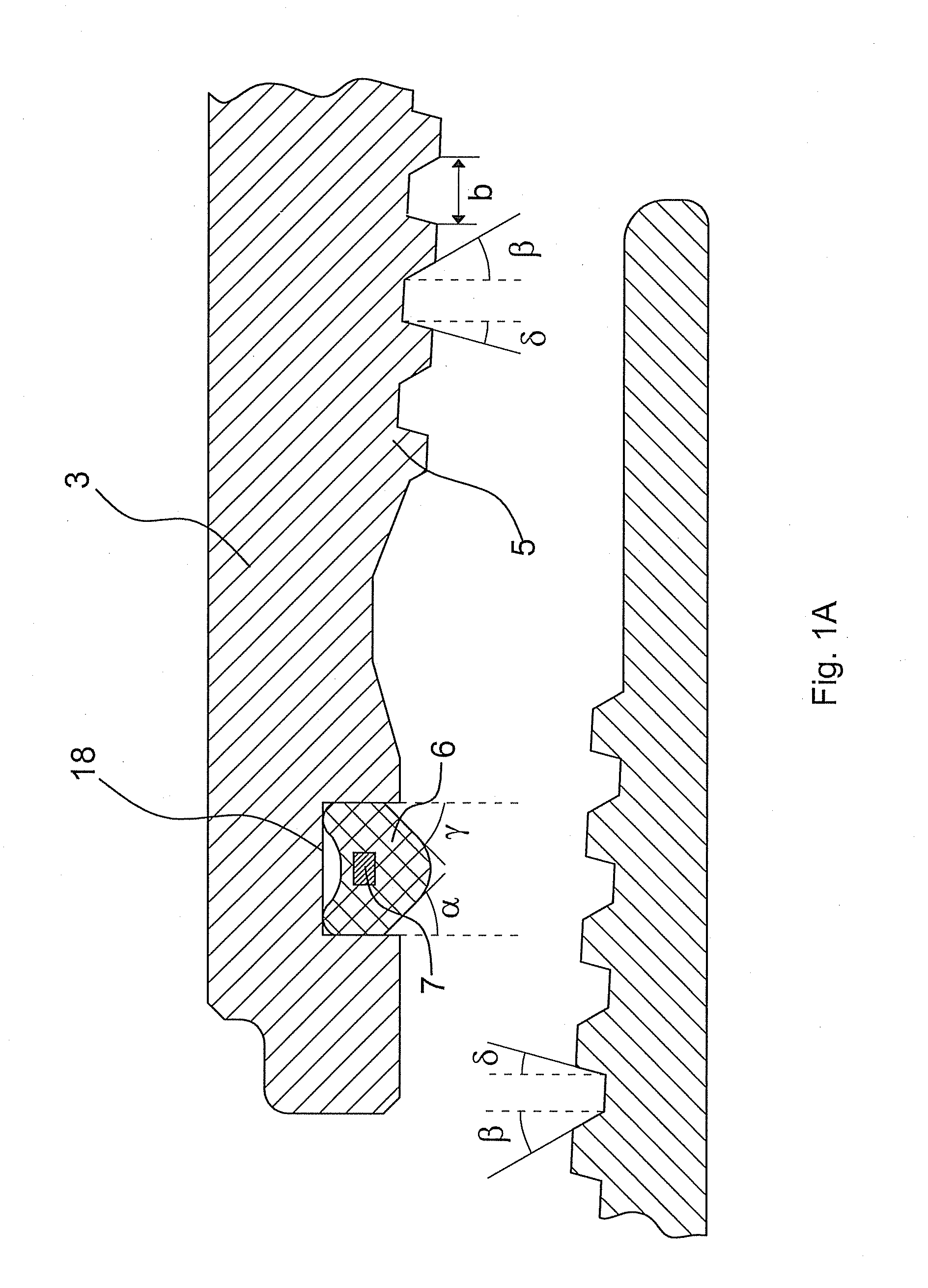 Threaded joint with resilient seal ring