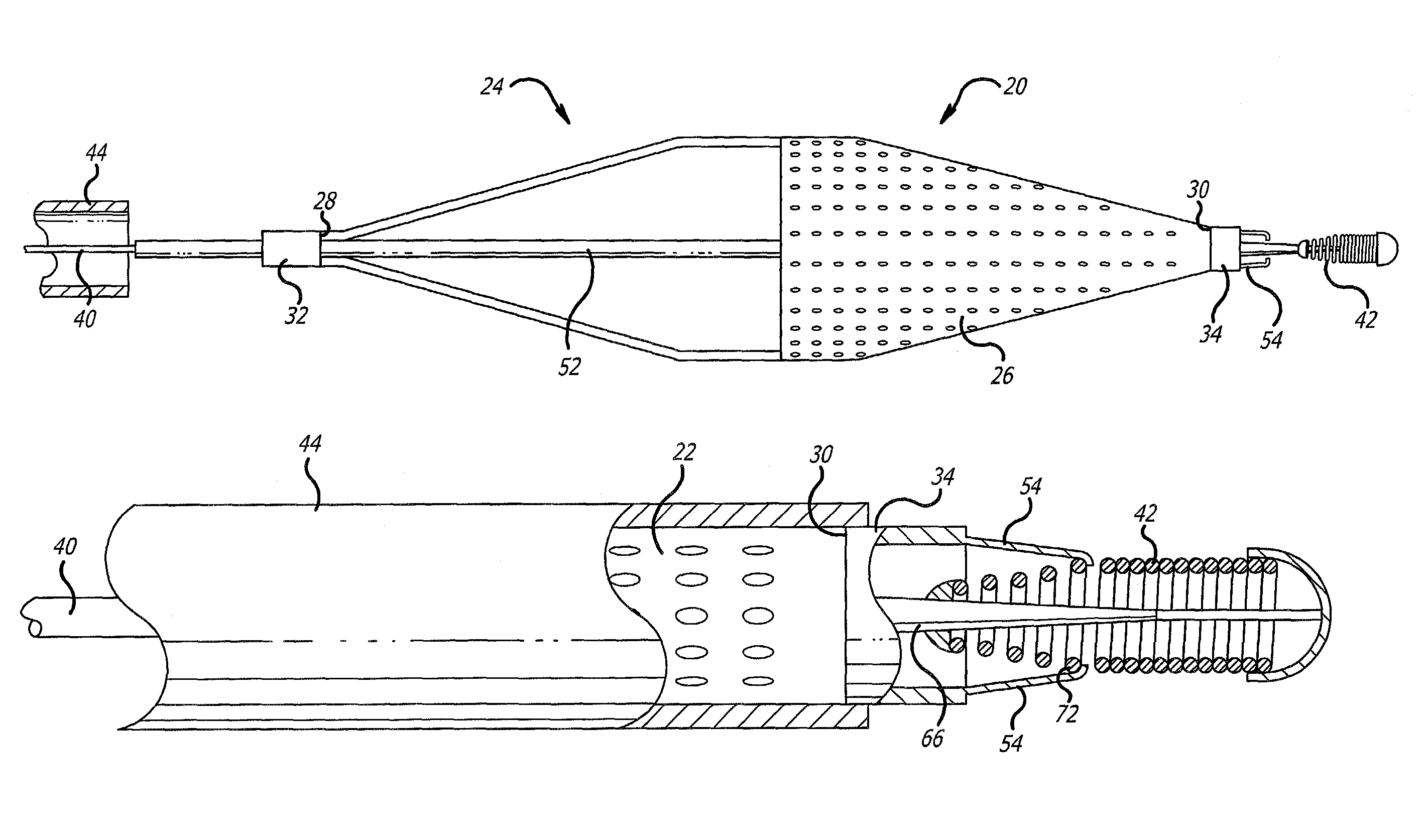 Guide wire with embolic filtering attachment