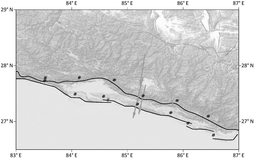 Tectonic geodetic survey mapping method and system based on ArcEngine