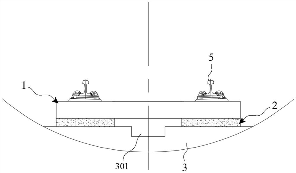 An assembled sleeper slab or track slab ballastless track structure and assembly method