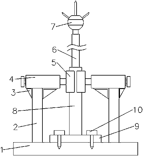 Anti-seismic buffering lightning-proof signal tower device