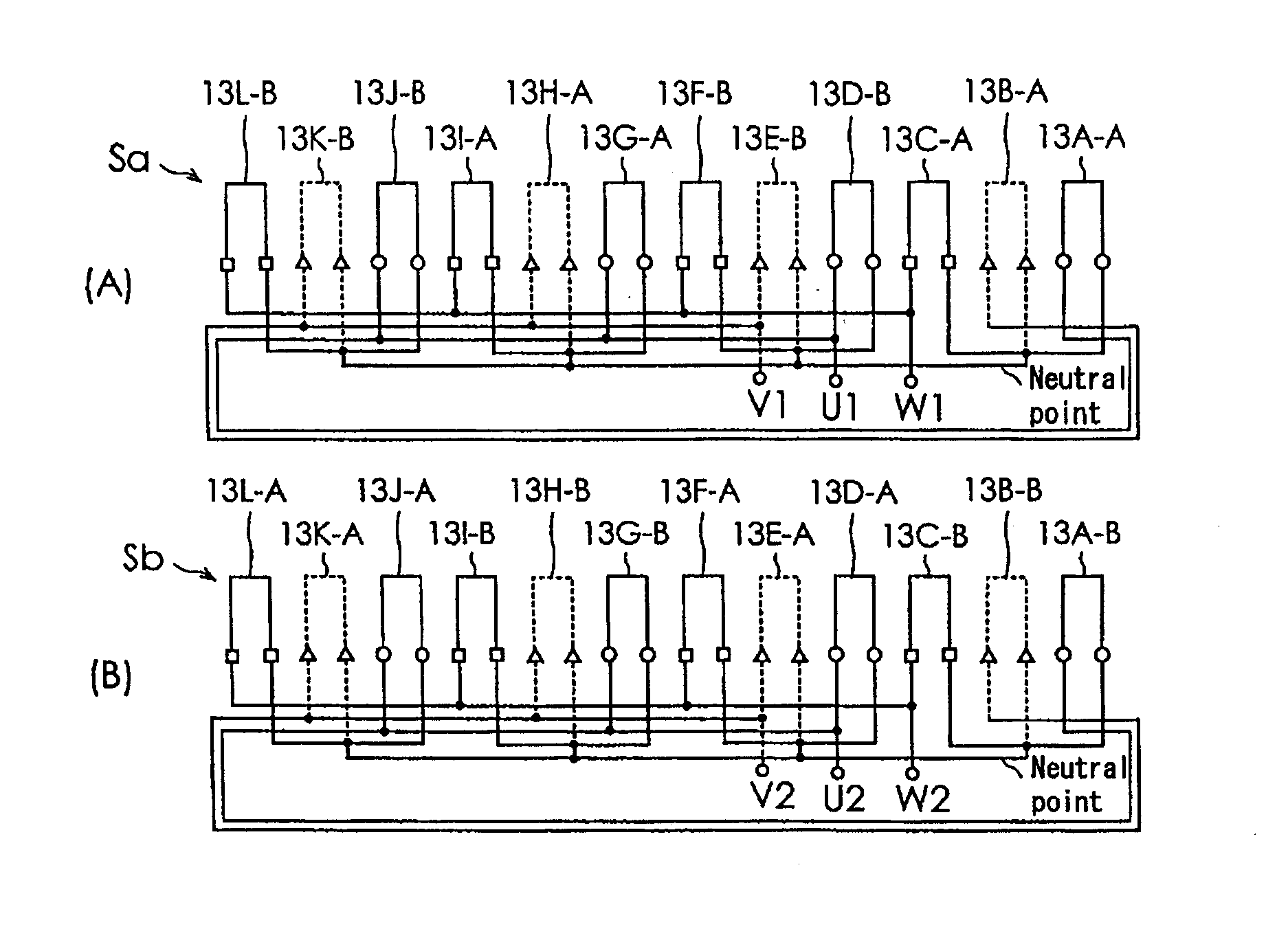 Multi-winding motor