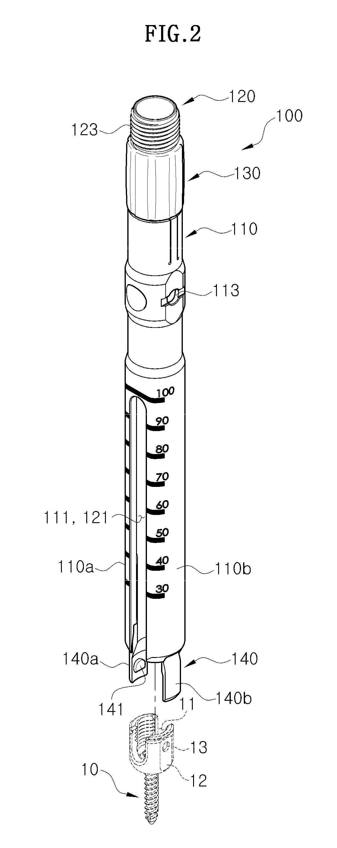 Working tower, rod inserter, rod reducer, and compression-distraction tool for minimally invasive surgery system