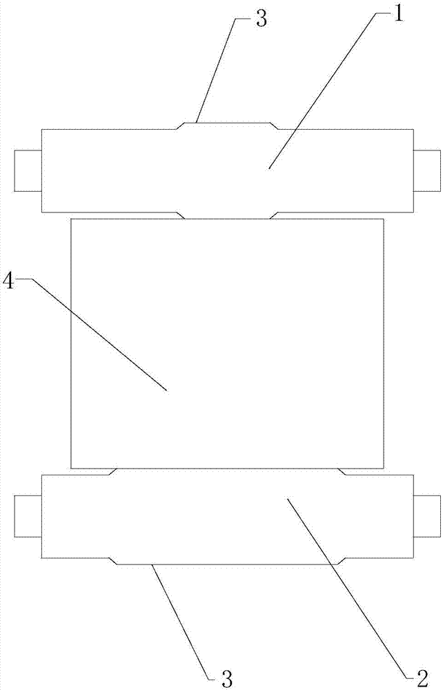 Secondary-cooling reduction convex foot roll structure for bloom and reduction technology