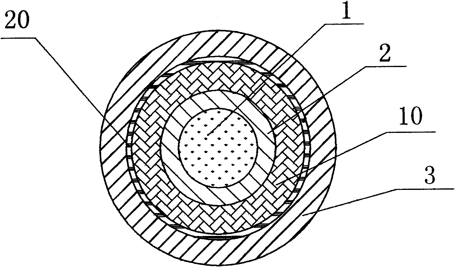 Pressure-sensitive optical cable with armor layer