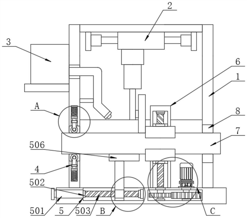 Quick connection assembly type water pipe machining machine