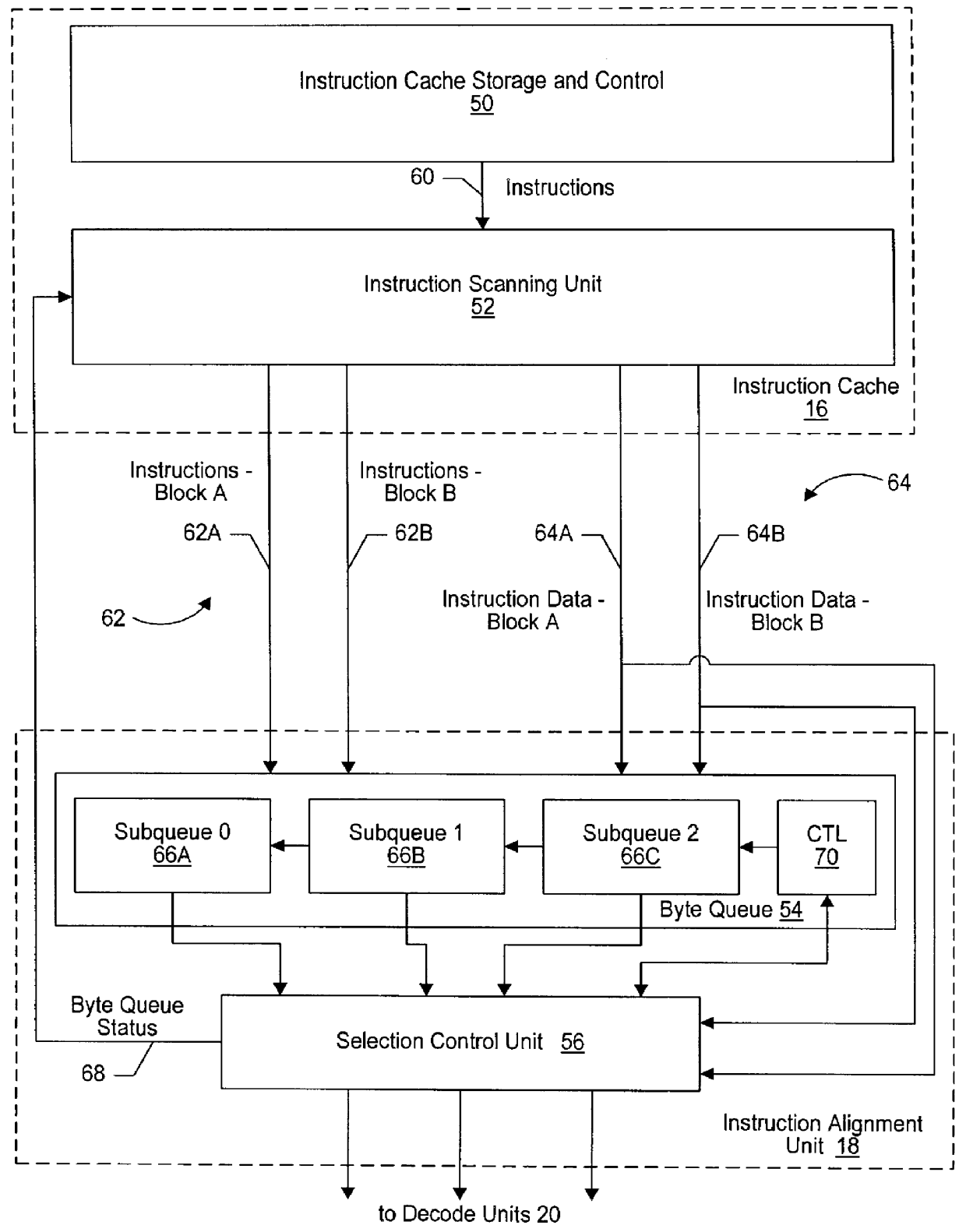 Apparatus and method for predicting a first microcode instruction of a cache line and using predecode instruction data to identify instruction boundaries and types