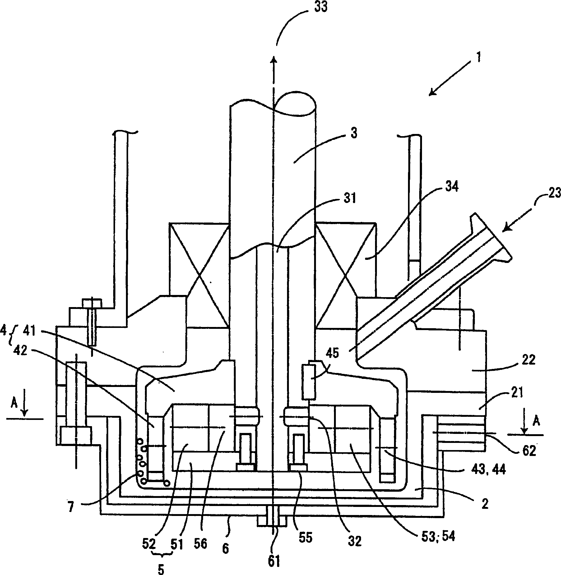 Medium mixing up of wet-type dispersion machine