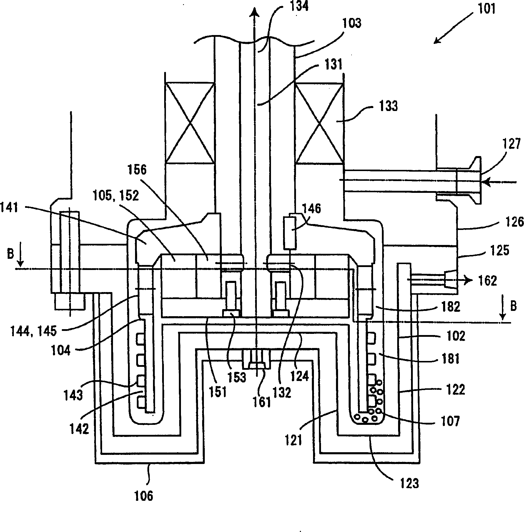 Medium mixing up of wet-type dispersion machine