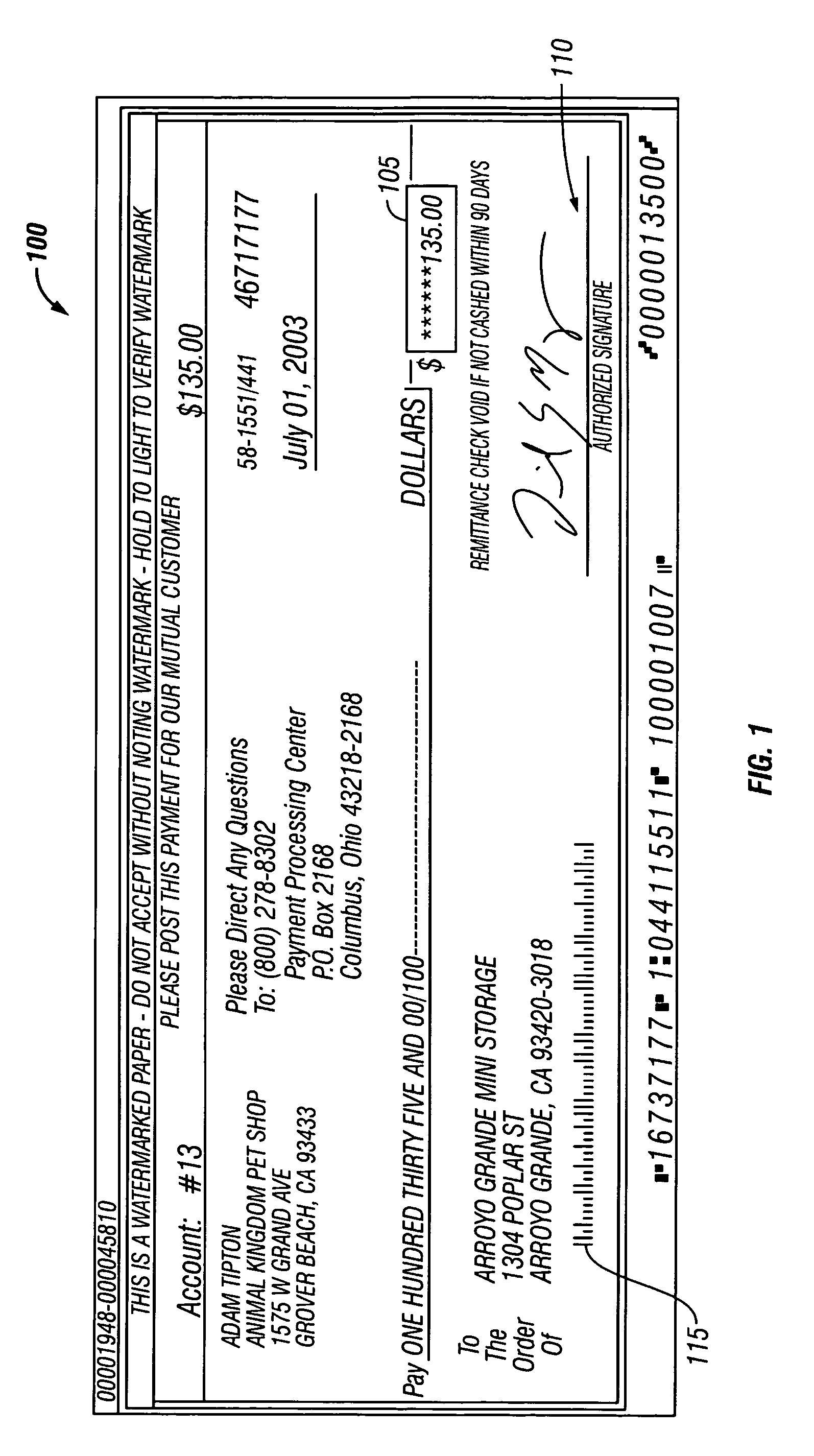 System and method for check fraud detection using signature validation