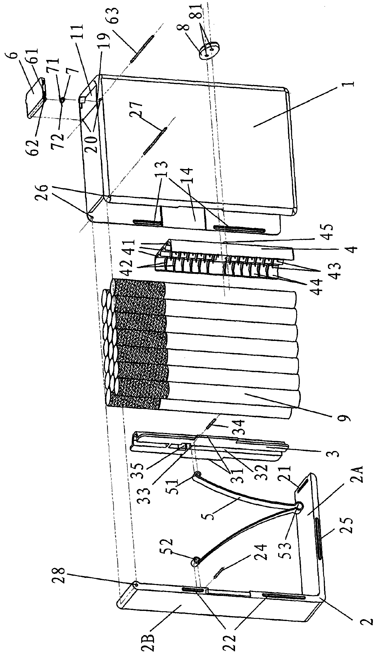 Controllable telescopic cigarette case