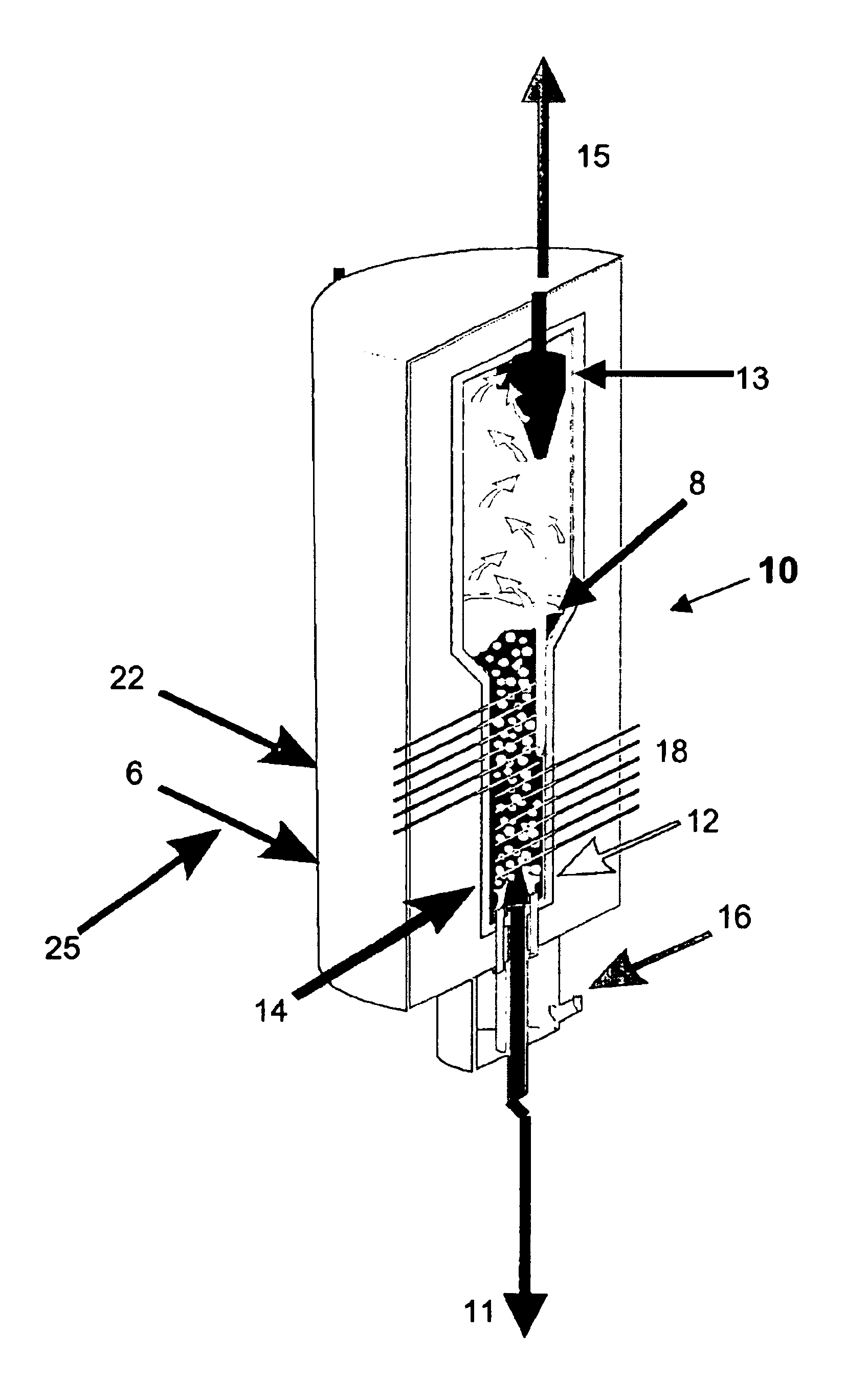 Process for the treatment of waste streams