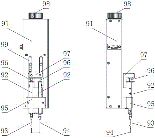 Method and device for detecting milk SDS by using surface tension sandwich effect