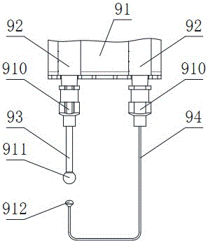 Method and device for detecting milk SDS by using surface tension sandwich effect