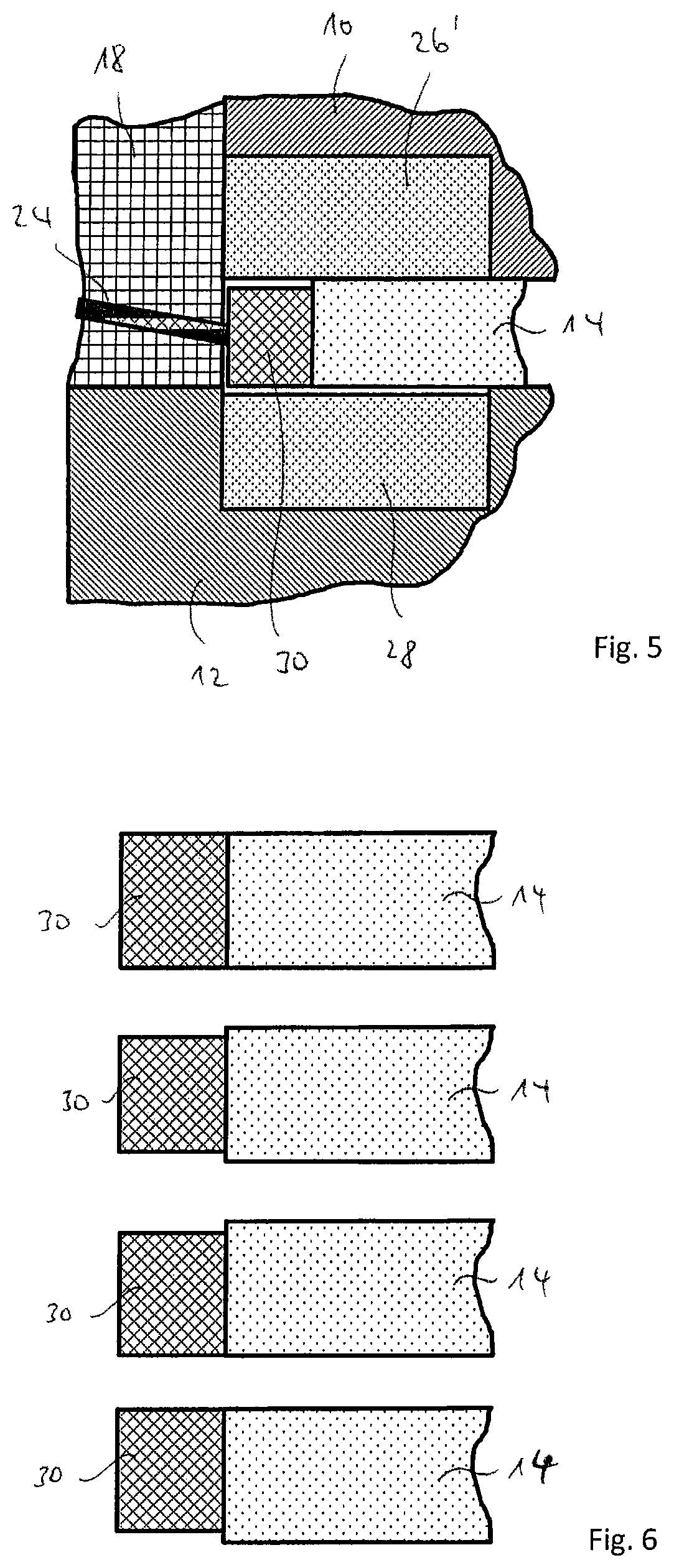 Method and device for casting a ring-shaped plastic frame in a recess of a rotor disk of a double-sided machining machine