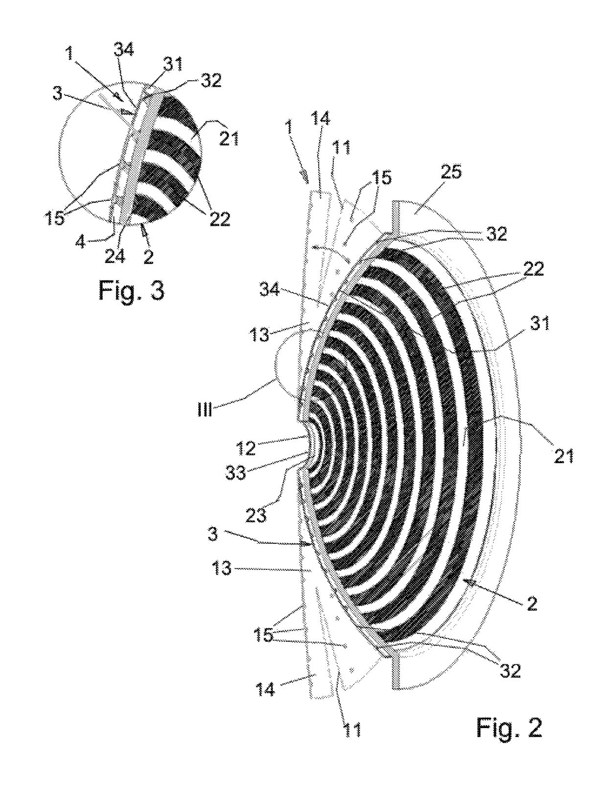 LED light Placido disc projector for a corneal topography system