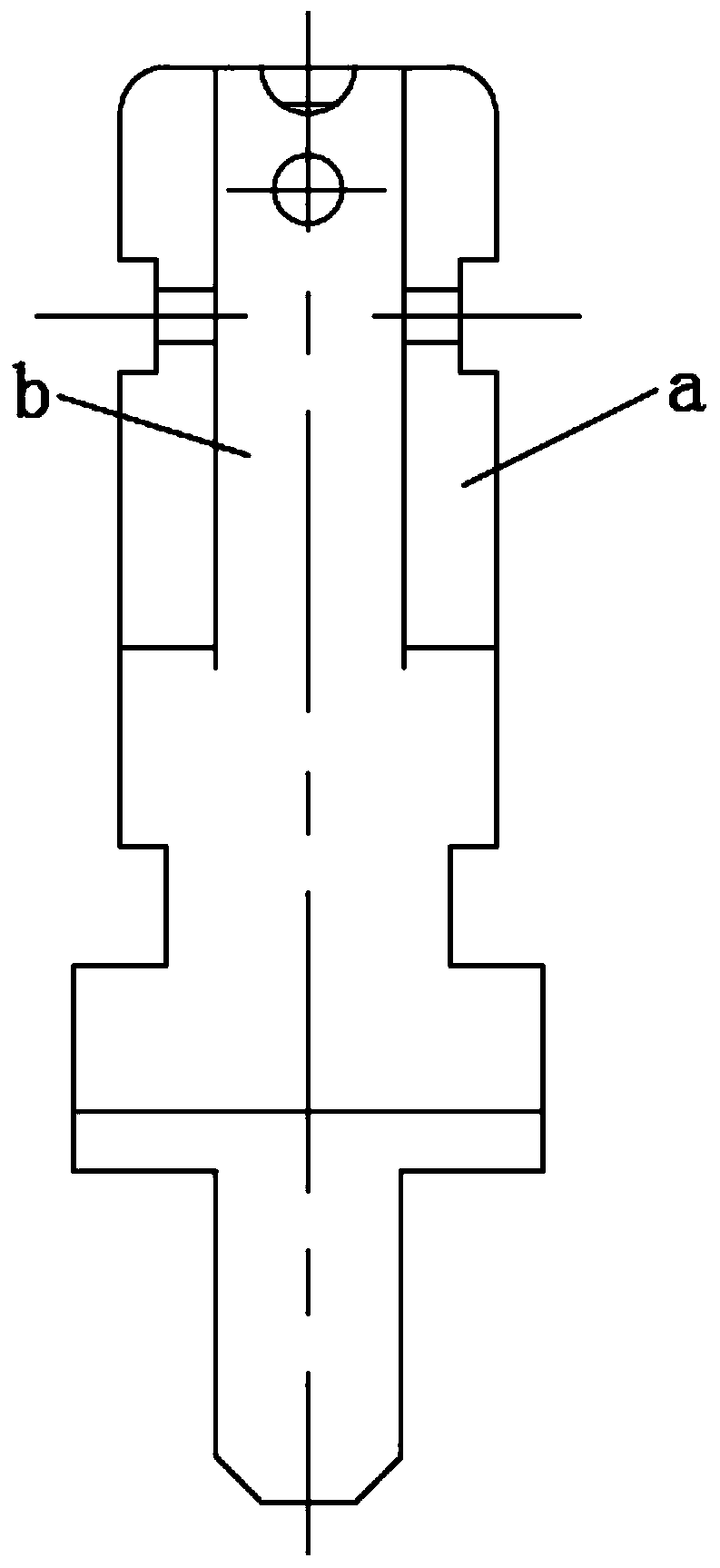 Bracket bending forming device