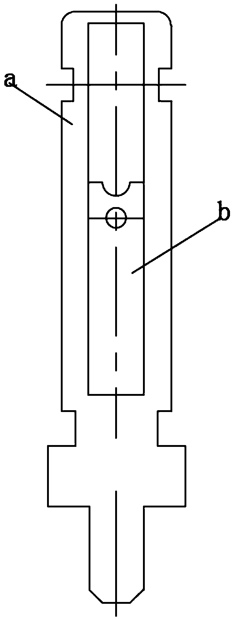 Bracket bending forming device