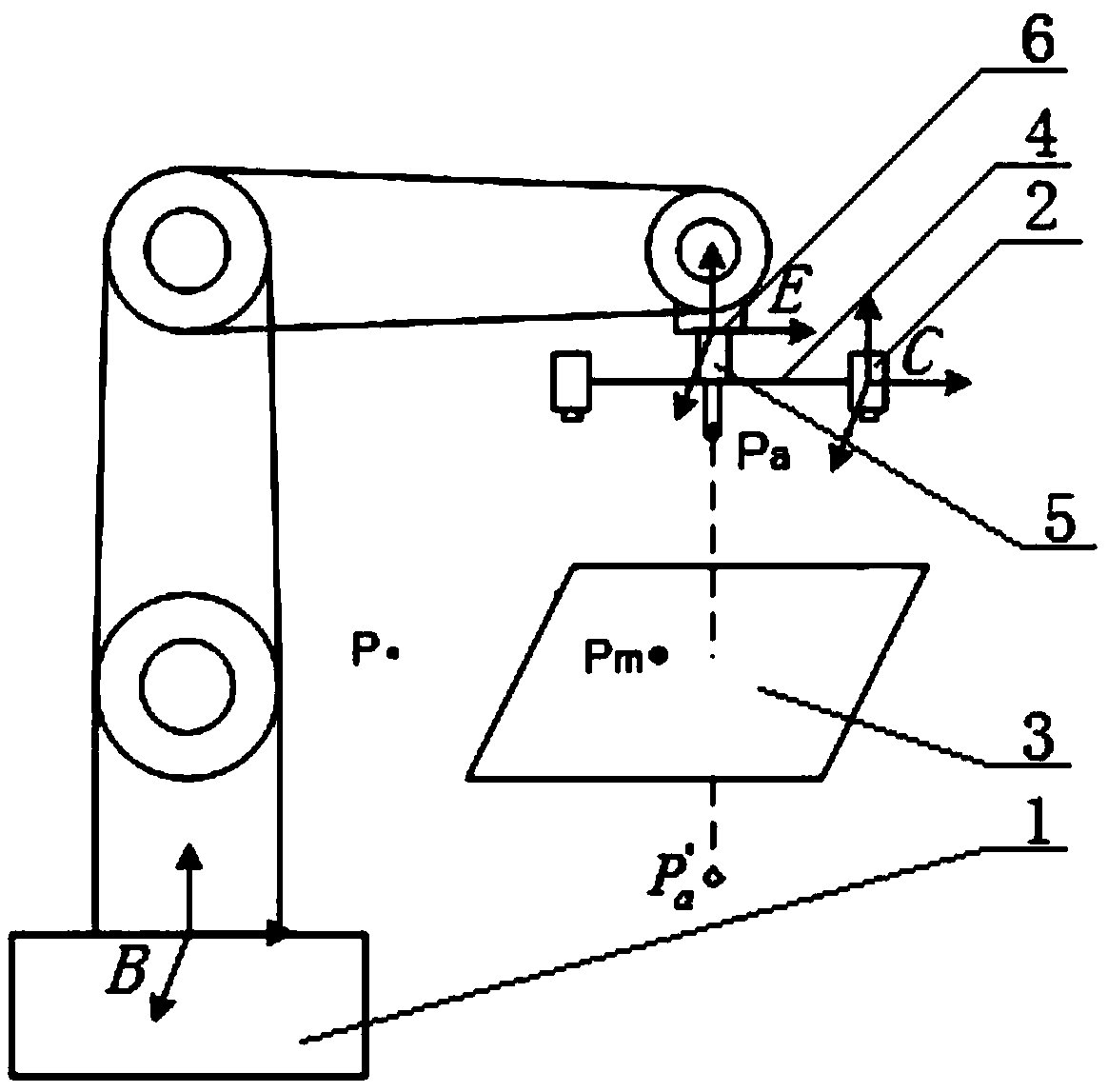 Robot TCP calibration method based on vertical reflection