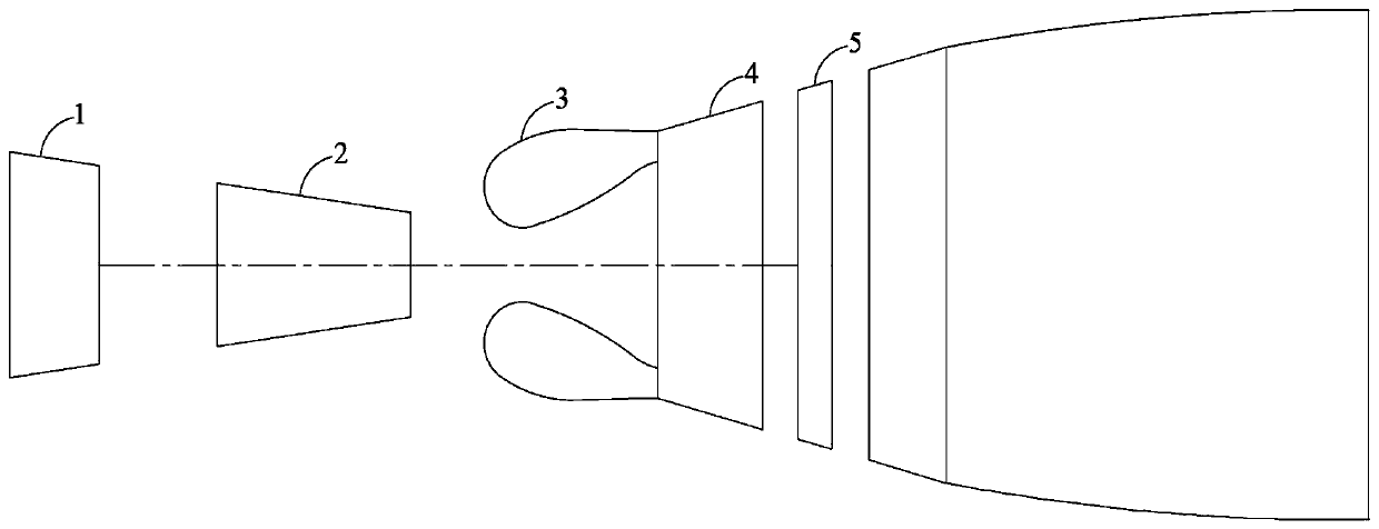 Low-emission combustion chamber with main combustion stage adopting two-stage vertical mixing