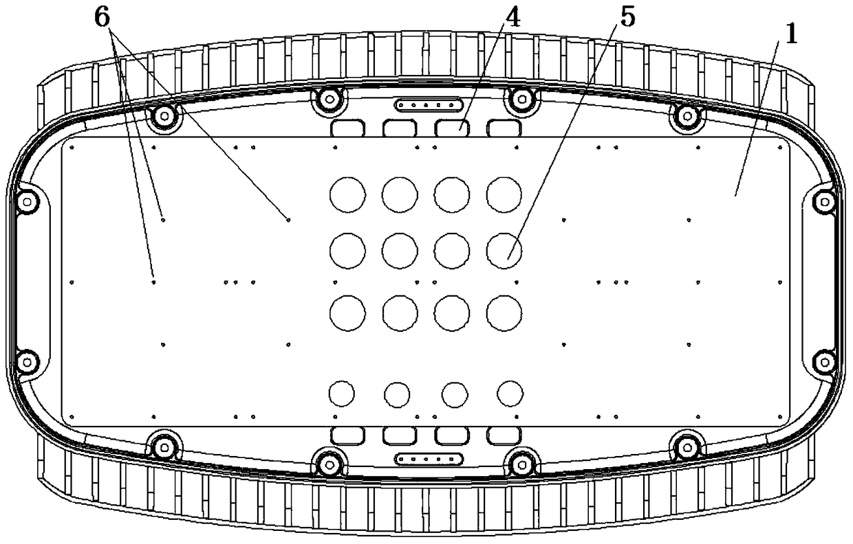 High-power LED lamp integrated cooling shell