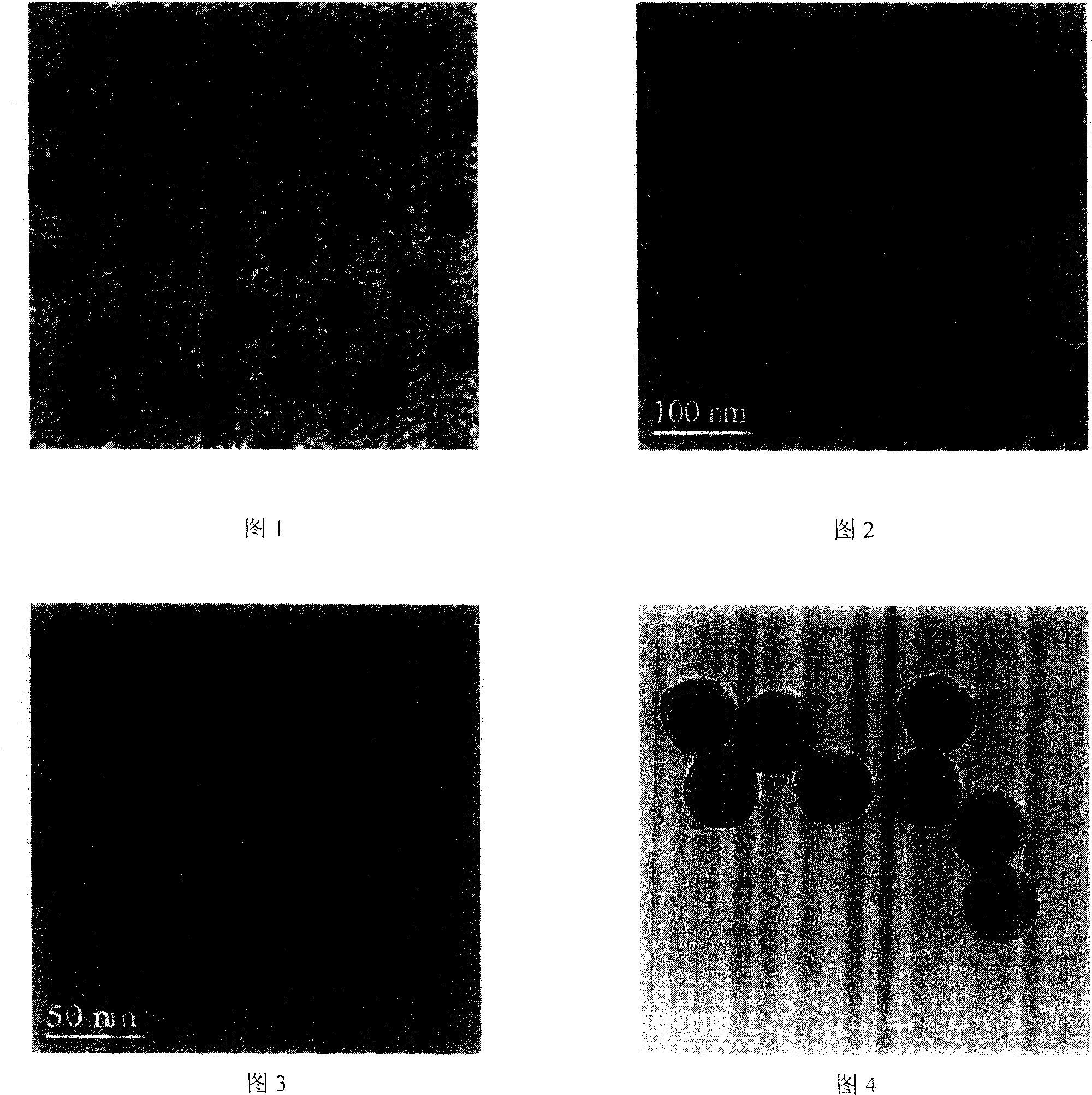 Magnetic nanometer particle with triple core-shell structure and method for making same