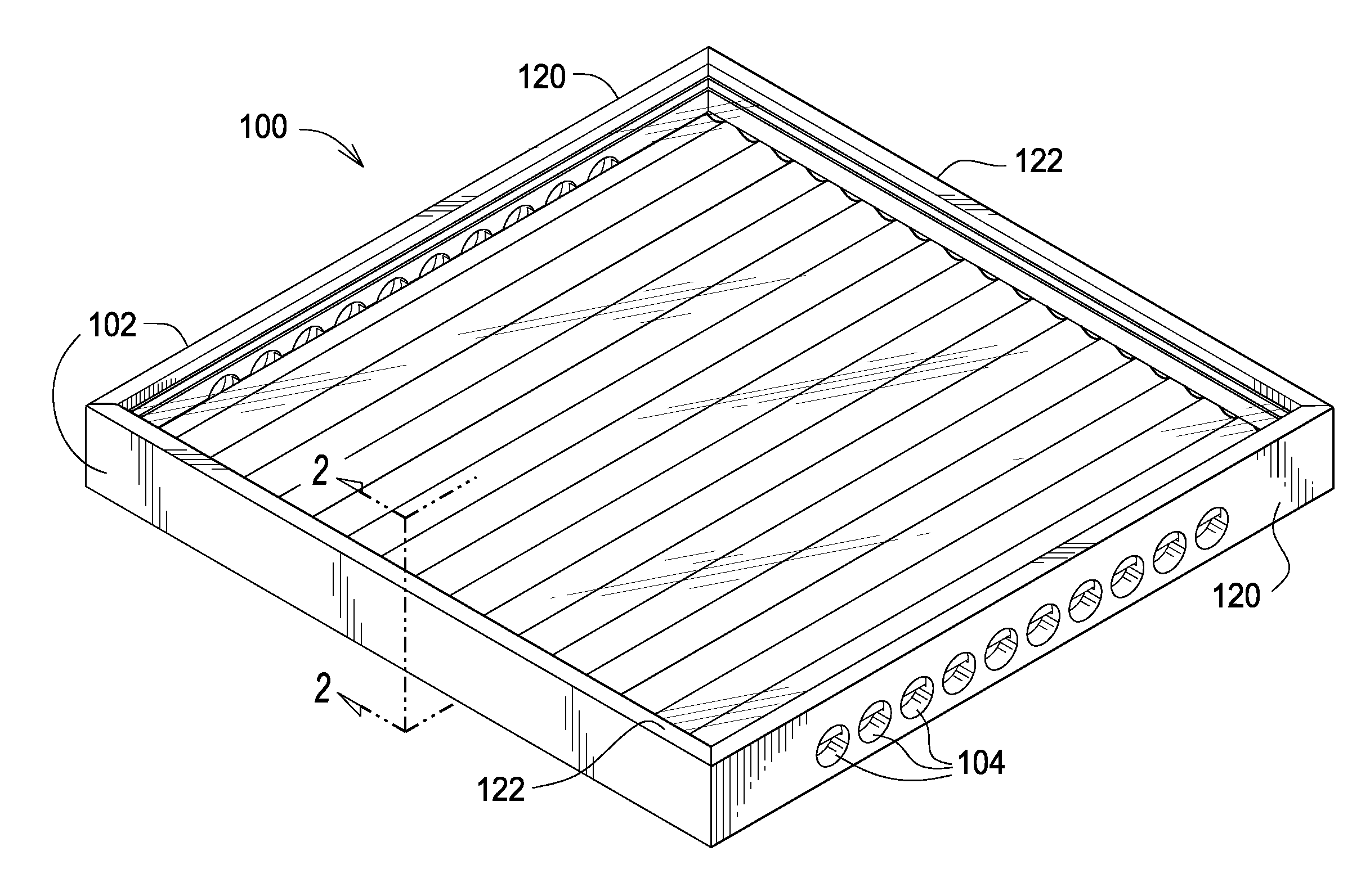 Portable solar panel for heating air