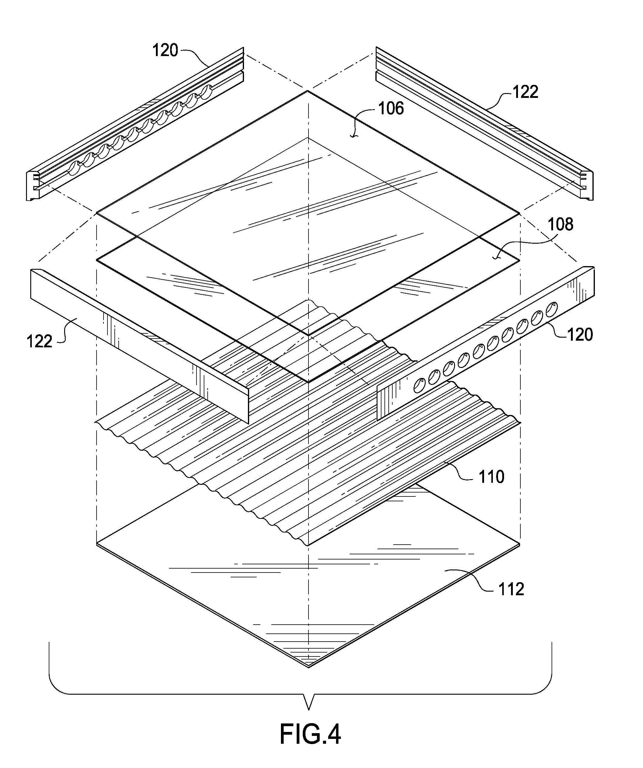 Portable solar panel for heating air