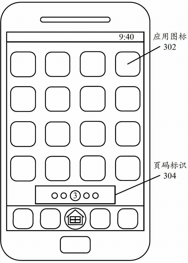 Terminal and icon moving method