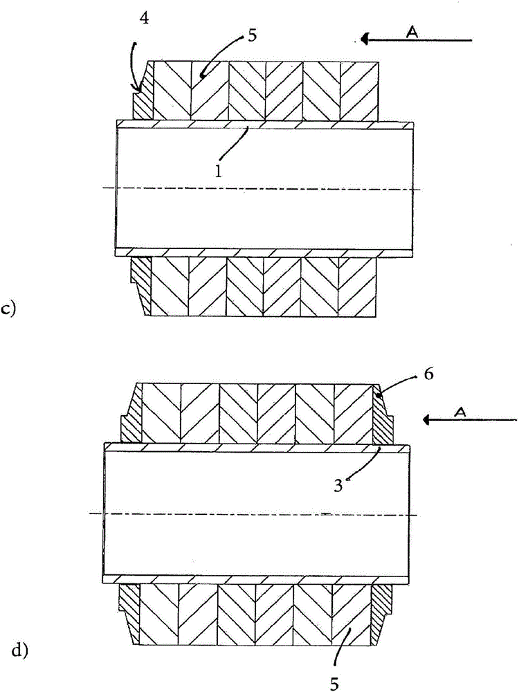 Rotor shaft with a laminated core