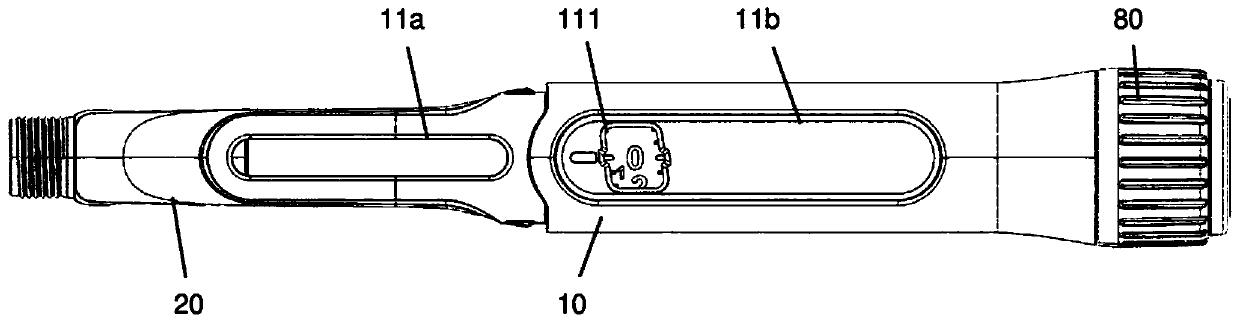 Dosing assembly for a drug delivery device with different leads and multiple thread segments