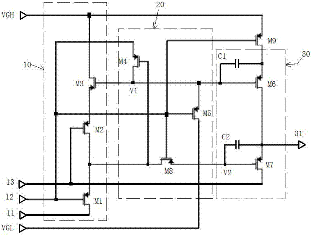 Scanning circuit, organic light-emitting display device and driving method of organic light-emitting display device