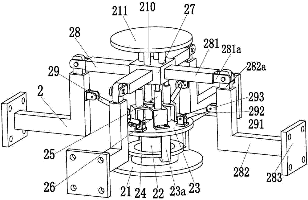 A lifting and supporting device for building indoor dust removal