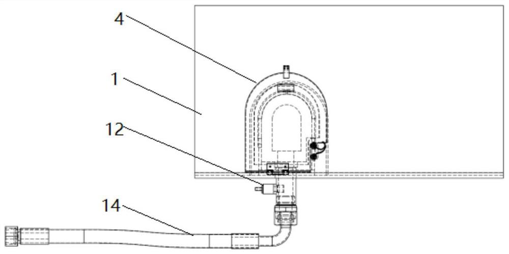 Drive axle cooling oil return filter device