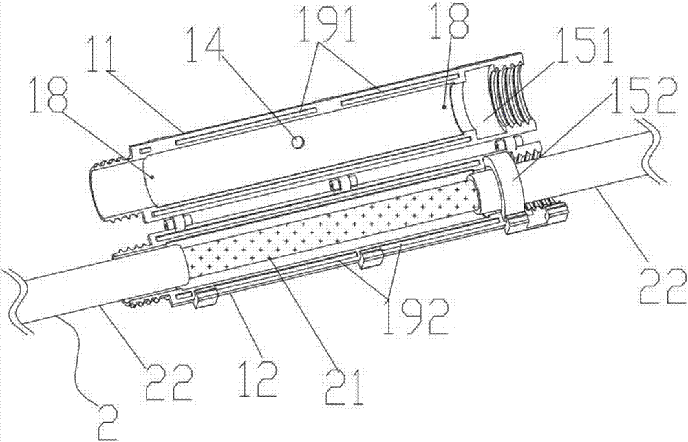 Cable repair device and cable repair method