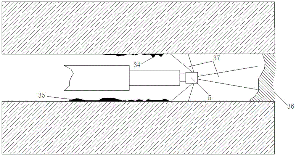 Drilling hole cleaning system and cleaning method