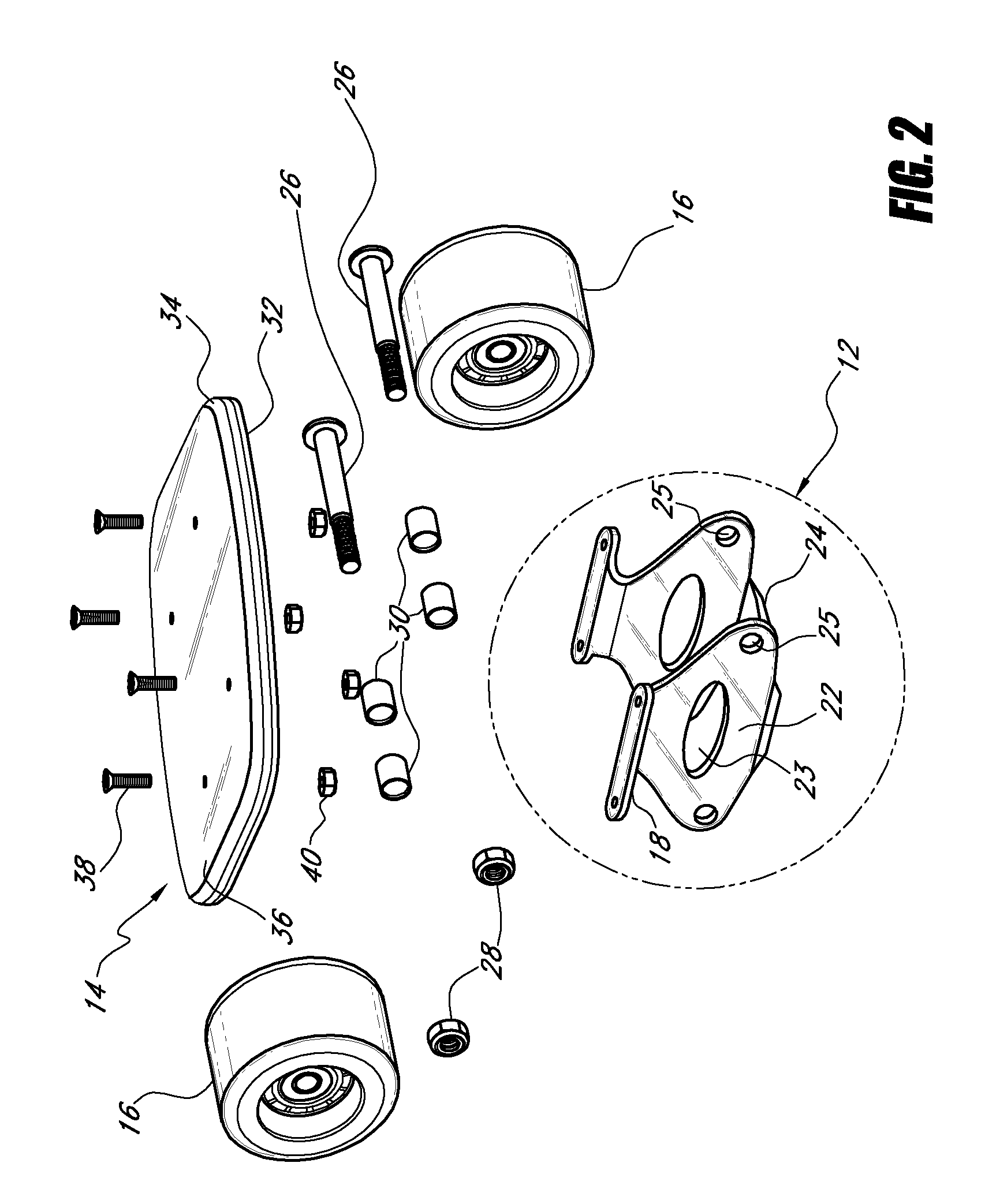 Personal transportation device for supporting a user's foot