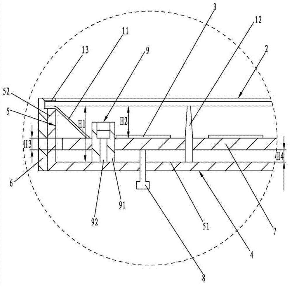 Light mixing distance experimental device