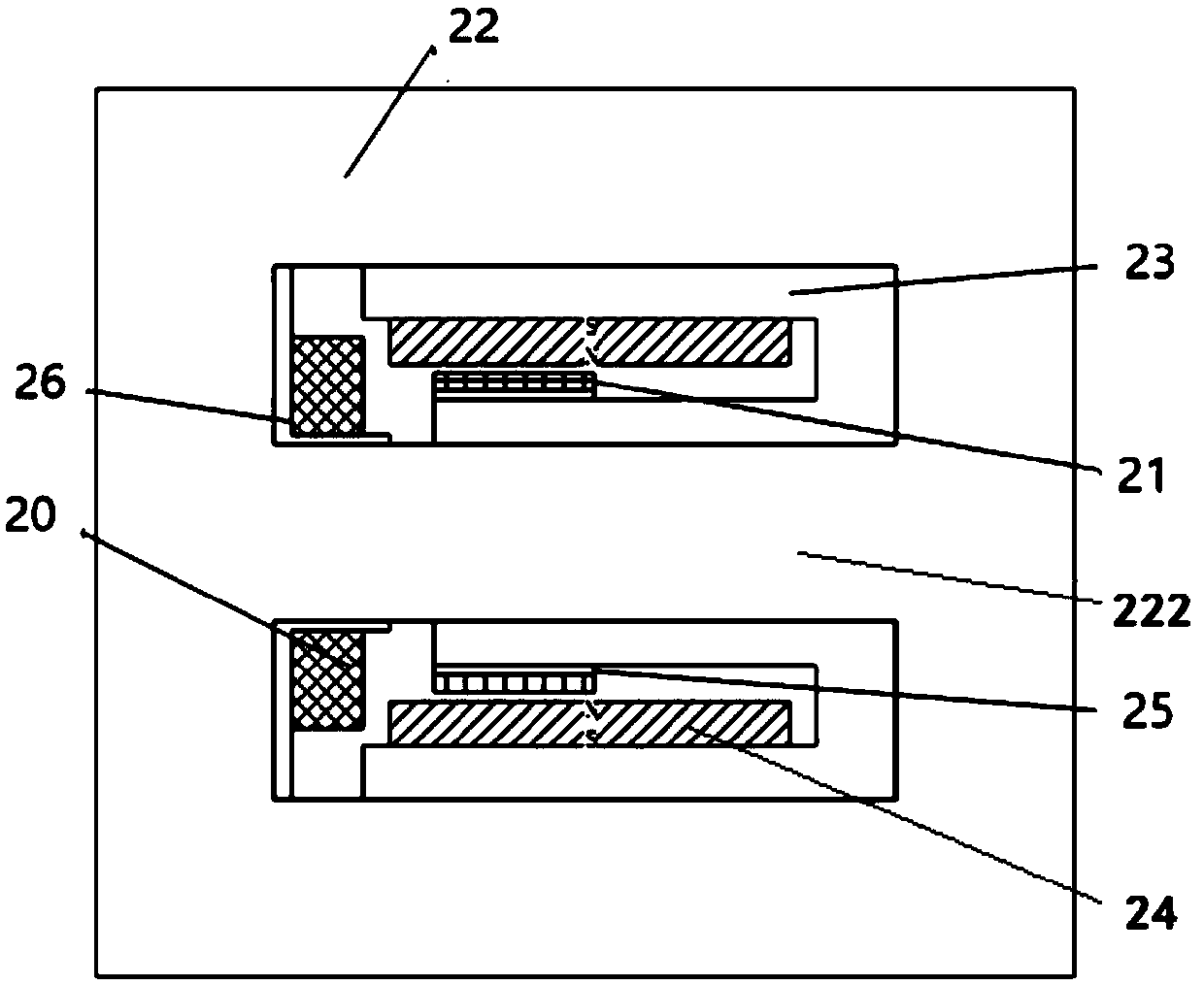 Voice coil motor powered by electromagnetic induction