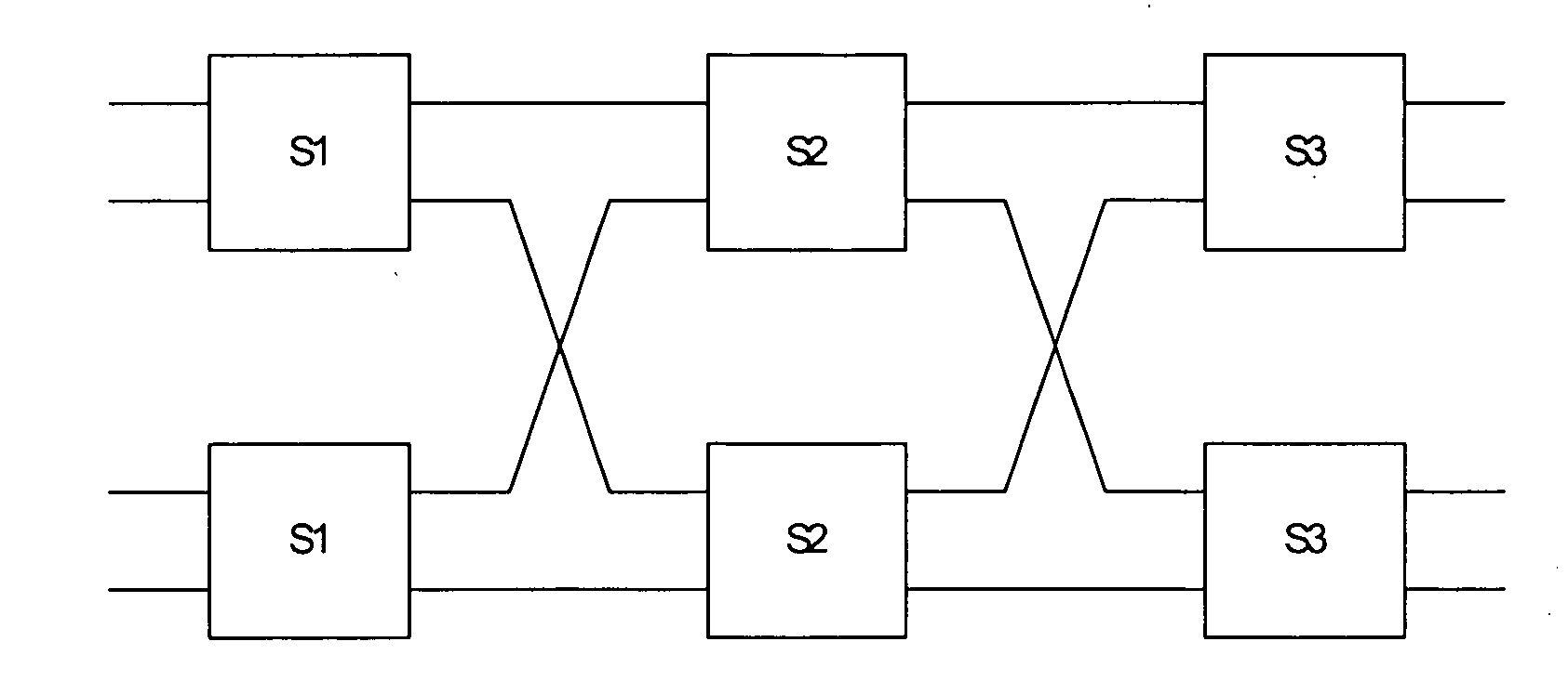 Method, system and node for backpressure in multistage switching network