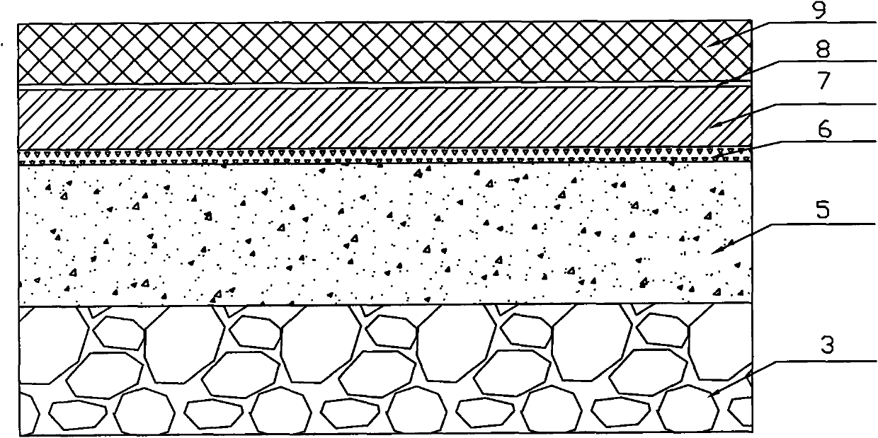 Pavement structure for structure transfer and performance recovery of semi-rigid base asphalt pavement