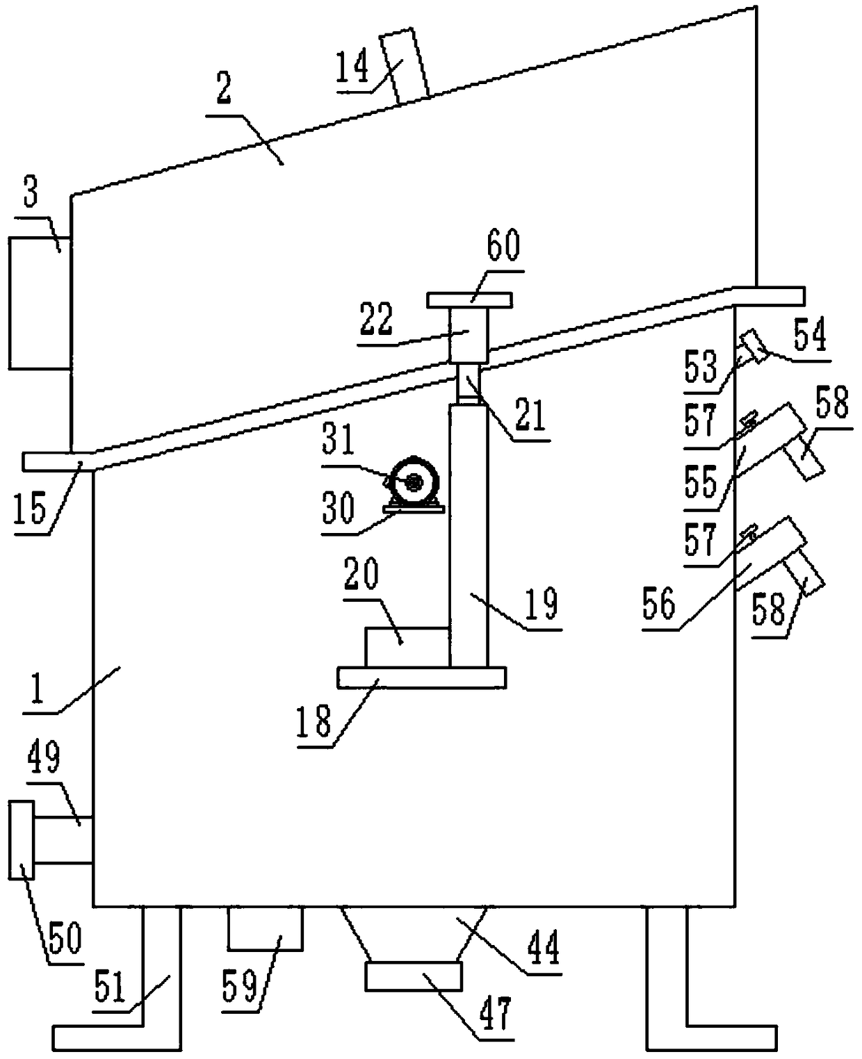 Sewage treatment device beneficial to environmental protection