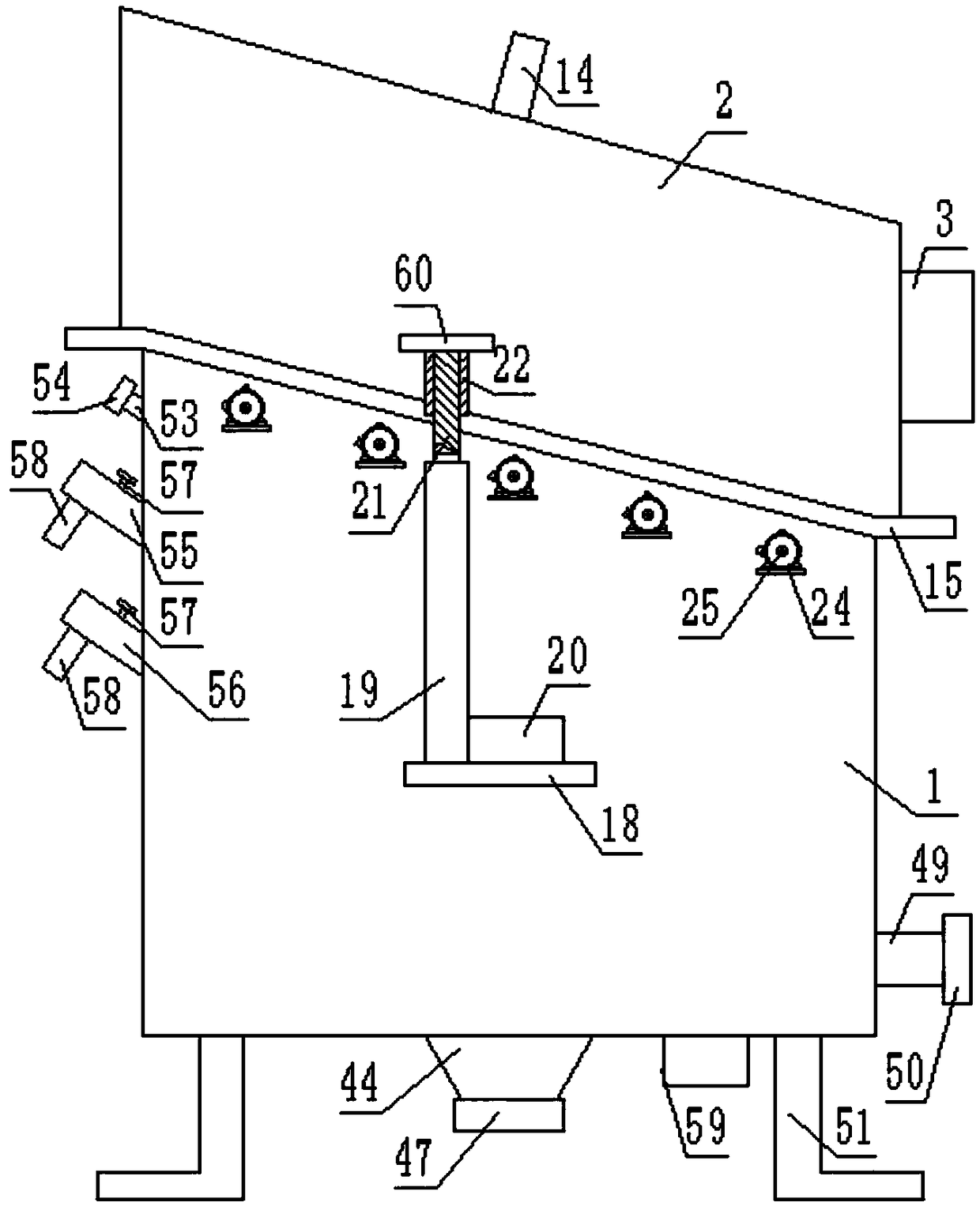 Sewage treatment device beneficial to environmental protection