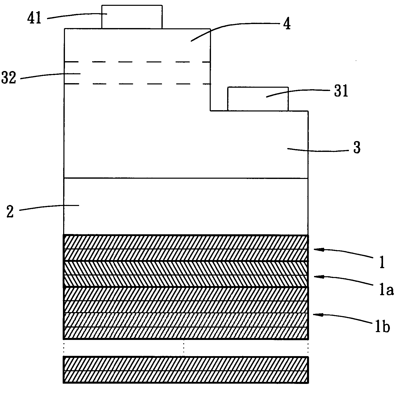 Light-emitting diode having chemical compound based reflective structure